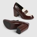 Gucci Women’s heeled loafer with Horsebit - Image 3